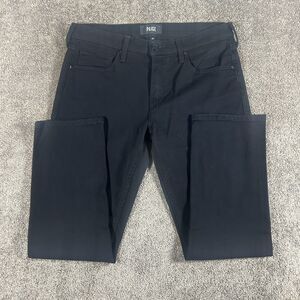 Paige Jeans Mens 30 Black Lennox Slim Fit Stretch Denim Tapered (meas 32x27.5)